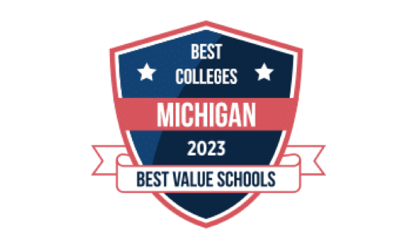 Best Online Colleges in Michigan Badge
