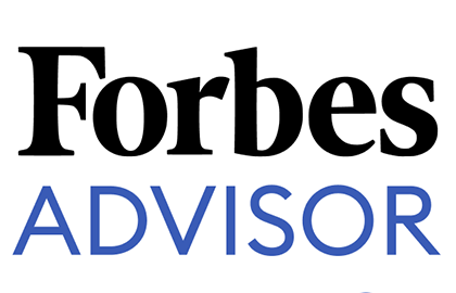 The Forbes logo with the word 'Advisor" below it in capitalized blue letters. The Forbes logo font does not match the font of Advisor