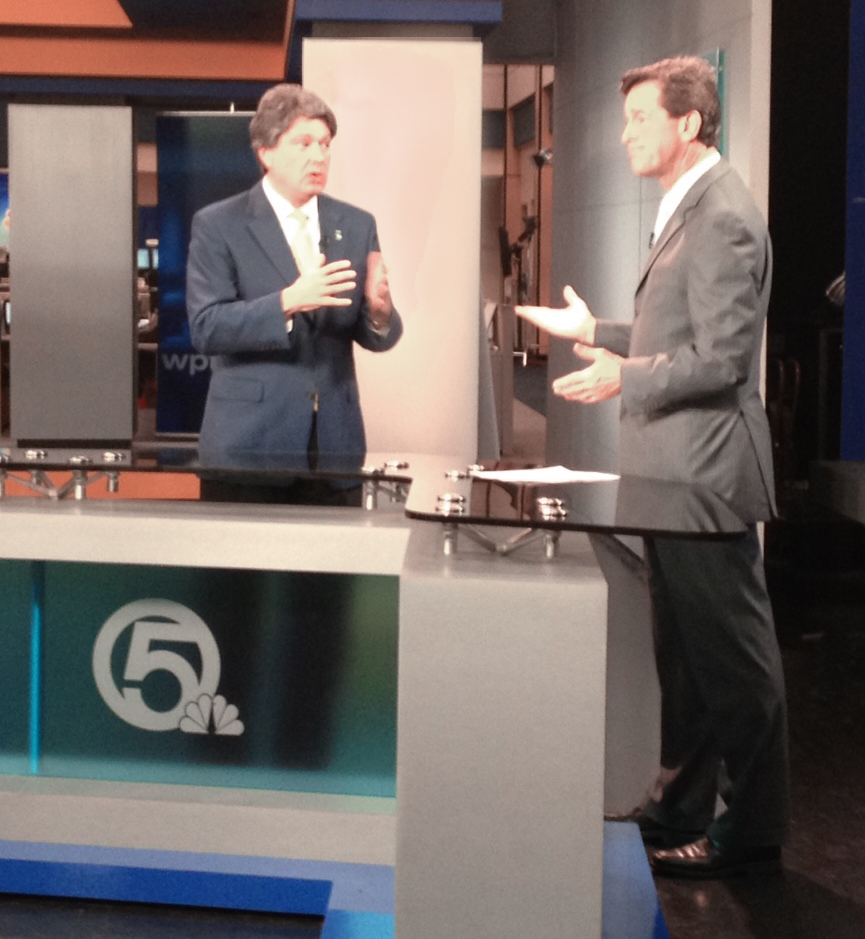 Dr. Tom Duncan interviews live in studio with WPTV's Michael Williams.