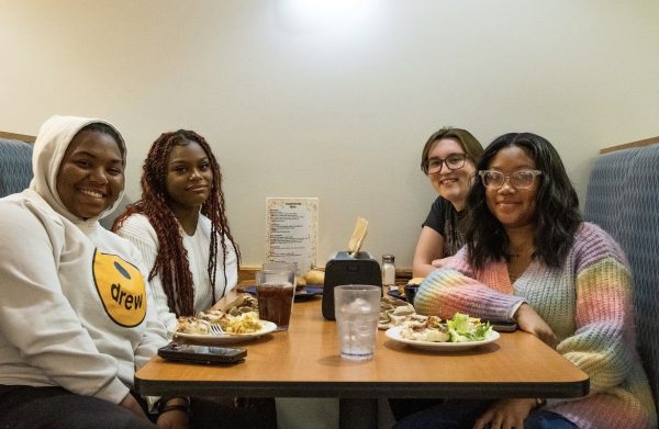 Students enjoying Dining Services in The Commons
